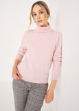 Maglia Moore collo alto CELESTE FIORDALISOROSA Donna immagine n. 2