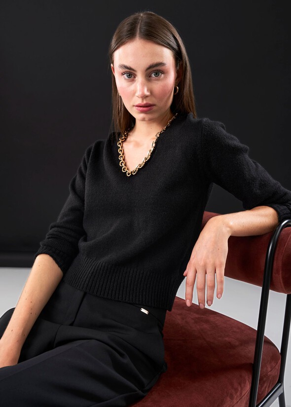 Maglia Malawi con catena NERO BLACK Donna null