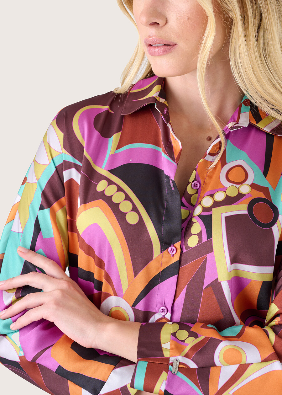 Cadid satin blouse NERO BLACK Woman , image number 2