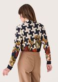 Siria houndstooth jersey BEIGE LANA Woman image number 3