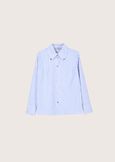 Carolyn striped shirt GRIGIO STONEVERDE AVOCADO Woman image number 4