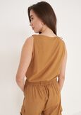 Top Thai Con Dettaglio In Legno BEIGE DUNE Donna immagine n. 3