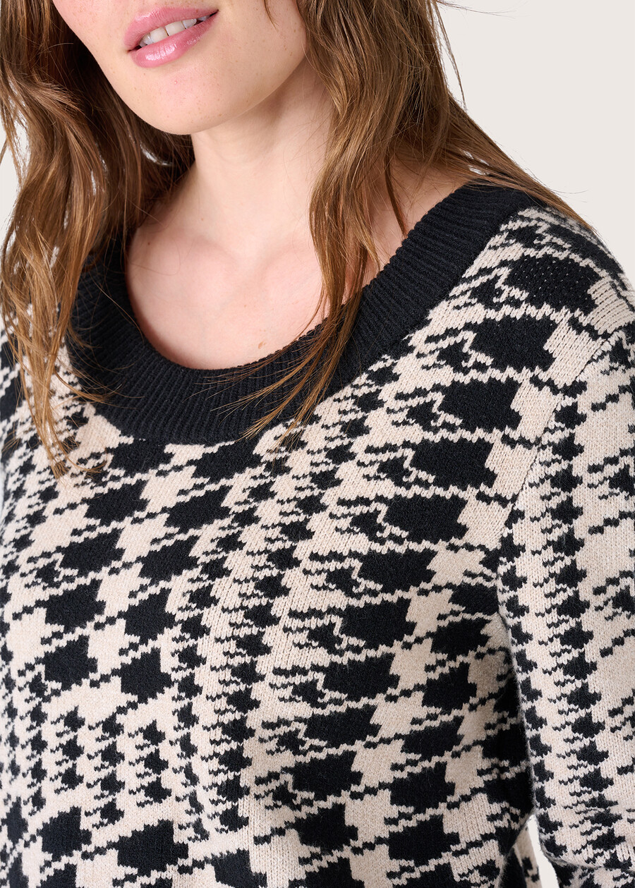 Maglia Marty pied de poule NERO Donna , immagine n. 2