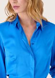 Camicia Alessia in satin BLUBEIGE NAVAJOVERDE LIMEBLUE OLTREMARE  Donna immagine n. 3