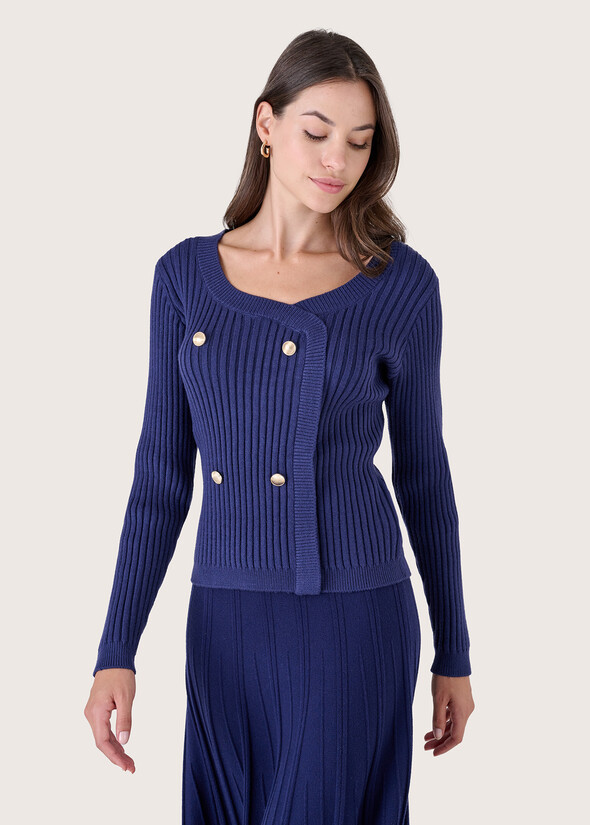 Maglia Moka in viscosa BLUE OLTREMARE Donna null