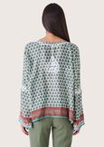 Blusa Cynthia in satin VERDE TIFFANY Donna immagine n. 3