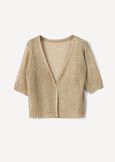 Cardigan Chantal Lurex Con Paillettes BEIGE LATTEGOLD Donna immagine n. 4