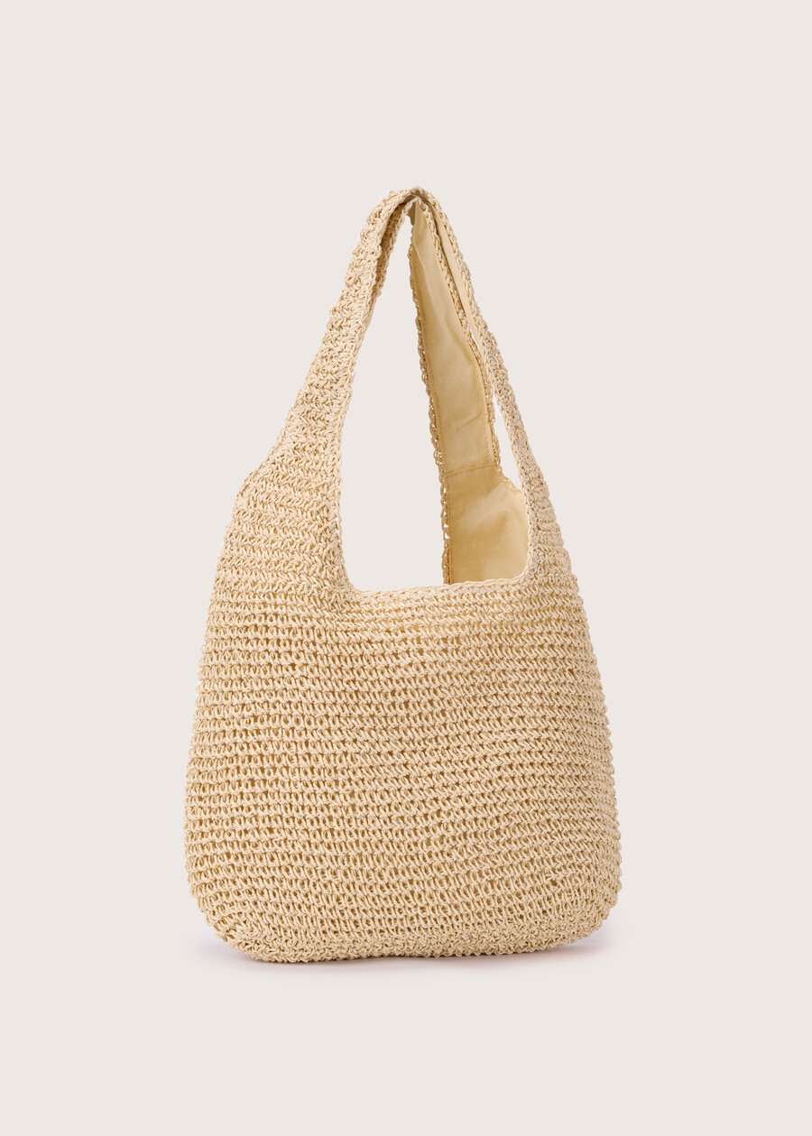 Badra straw sack bag BEIGE NAVAJO Woman , image number 1