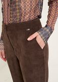 Pantaloni Alice a coste a sigaretta MARRONE Donna immagine n. 4