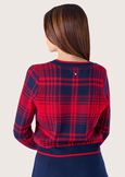 Maglia Maya fantasia check BLUE OLTREMARE  Donna immagine n. 3