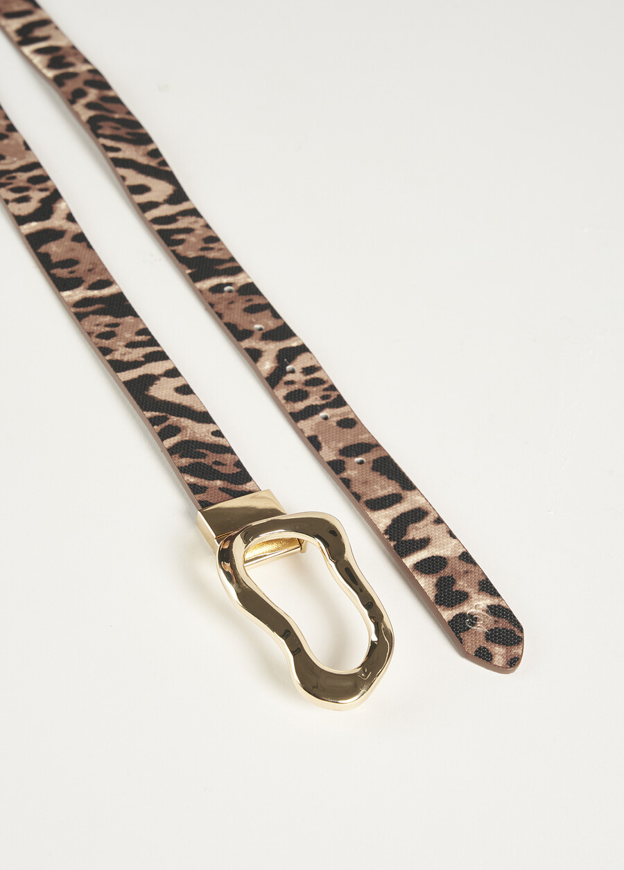 Cintura reversibile Charm in ecopelle MARRONE Donna , immagine n. 2