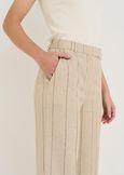 Paky linen blend trousers MARRONEMABKS Woman image number 5