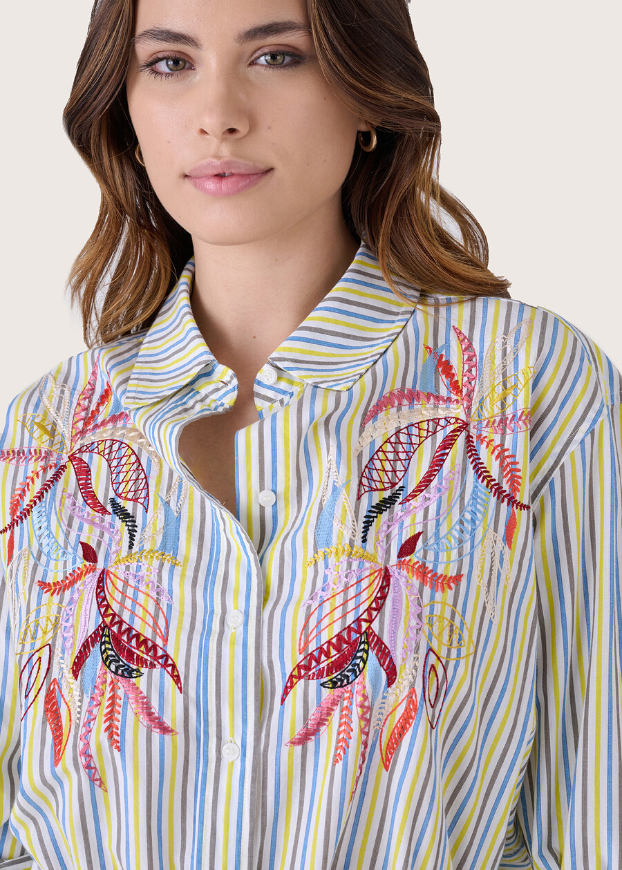 Cher cotton shirt GIALLO MIMOSA Woman , image number 2