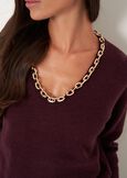Malawi V-neck sweater BLU MIDNIGHTVIOLA VINACCIA Woman image number 2