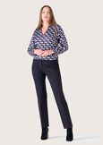 Pantaloni Miranda a gamba stretta NERO BLACKVIOLA IRISBLUE COLONIAL Donna immagine n. 1