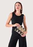 Barsaba clutch bag with beads NERO BLACKBLU LAGUNA Woman image number 1