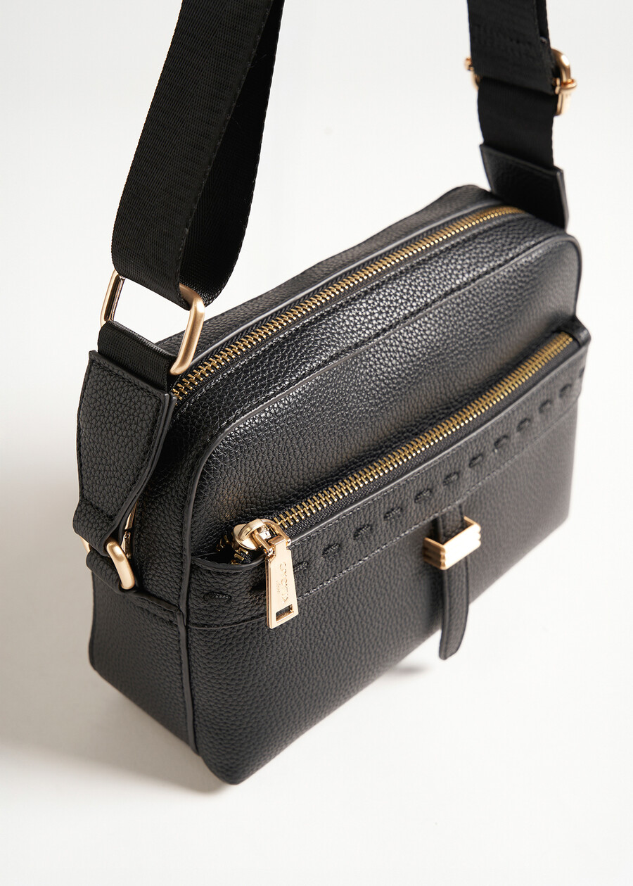 Becky crossbody bag with deer print NERO BLACK Woman , image number 2