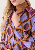 Costant satin shirt ROSSO SYRAH Woman image number 2
