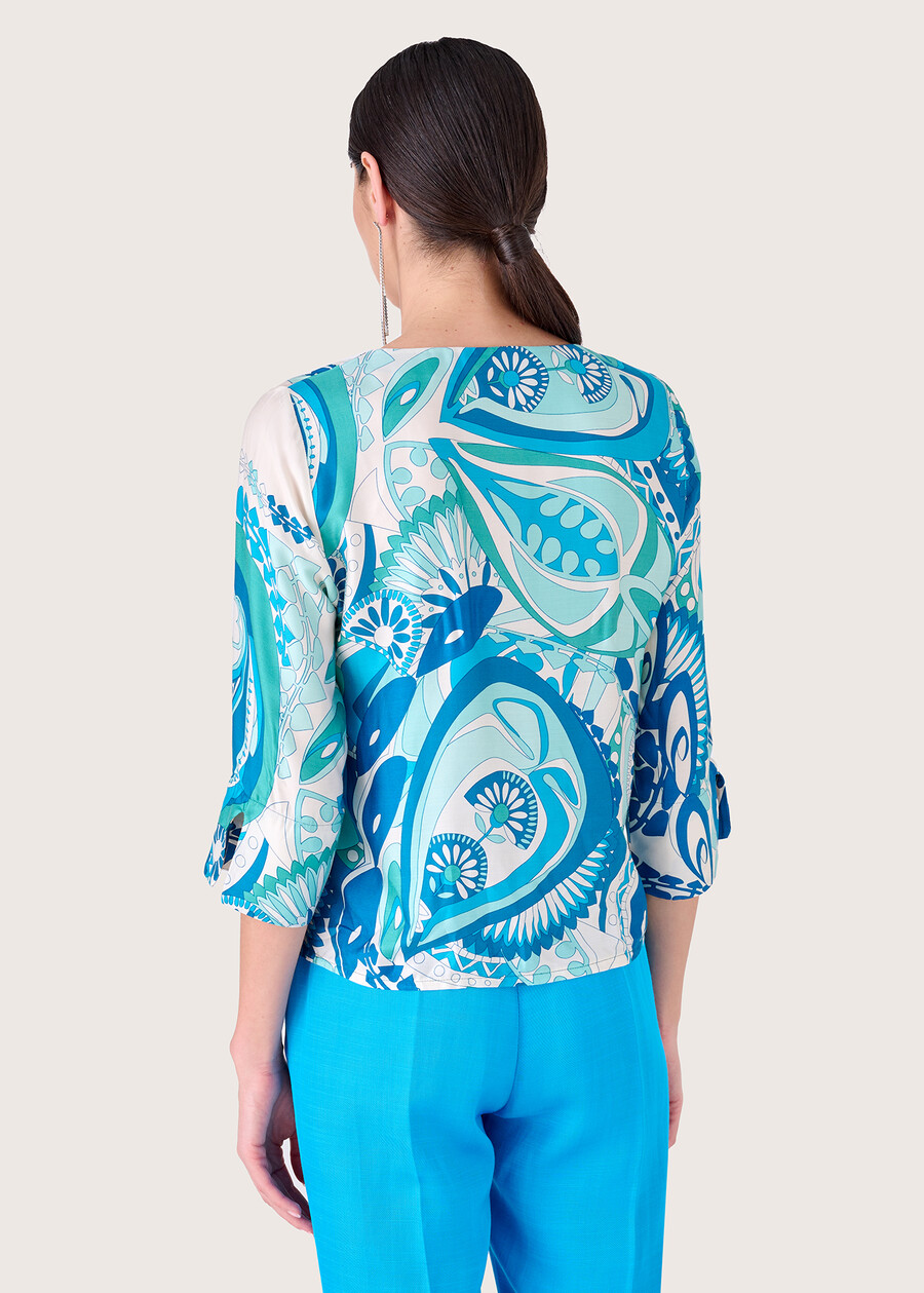 Blusa Carolys 100% viscosa BLUE PACIFIC Donna , immagine n. 3