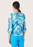 Blusa Carolys 100% viscosa BLUE PACIFIC Donna immagine n. 3
