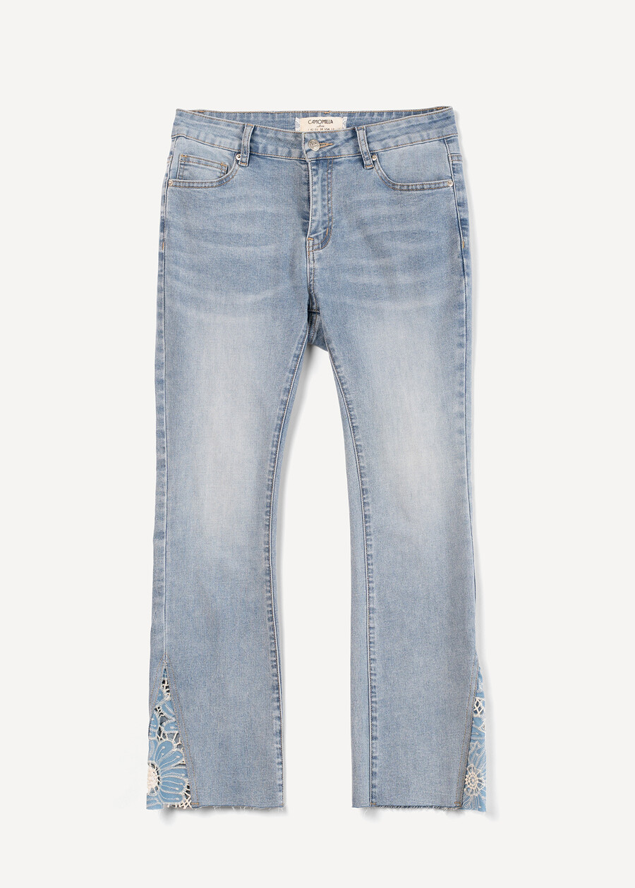 Jeans Dilan pizzo floreale DENIM MEDIUM DENIM Donna , immagine n. 6