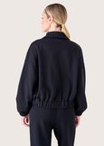 Funky 100% cotton jacket NERO BLACK Woman image number 3