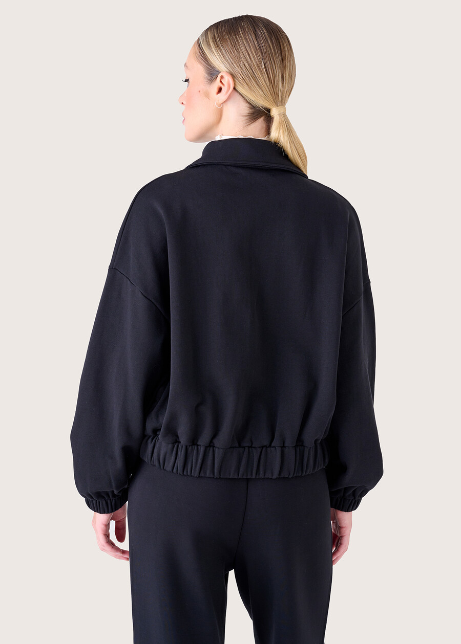 Funky 100% cotton jacket NERO BLACK Woman , image number 3