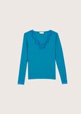 Sery modal cotton jersey BLUE COLONIALMARRONE SUGHERO Woman image number 4