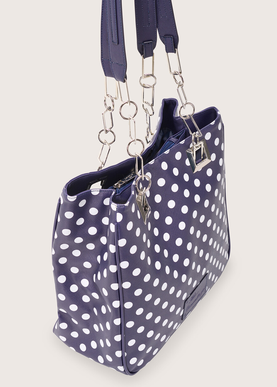 Mini Miss polka dot shopping bag BLUE OLTREMARE  Woman , image number 2