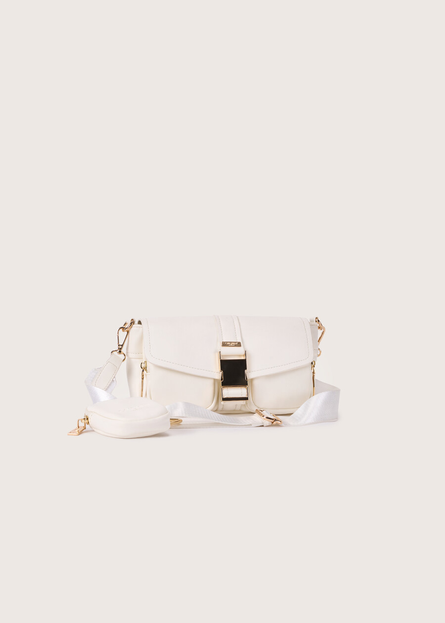 Bellis eco-leather shoulder bag BIANCOBLUE OLTREMARE  Woman , image number 3