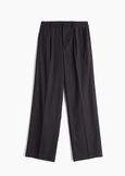 Pantalone Paggy gessato gamba ampia NERO BLACK Donna immagine n. 6