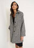 Colby herringbone coat NERO BLACK Woman image number 1