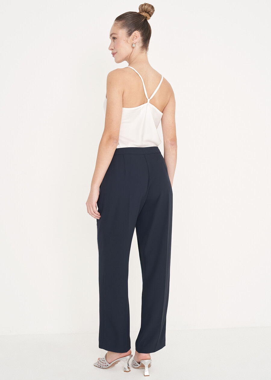 Pantalone Gigi in cady BLUE OLTREMARE  Donna , immagine n. 4