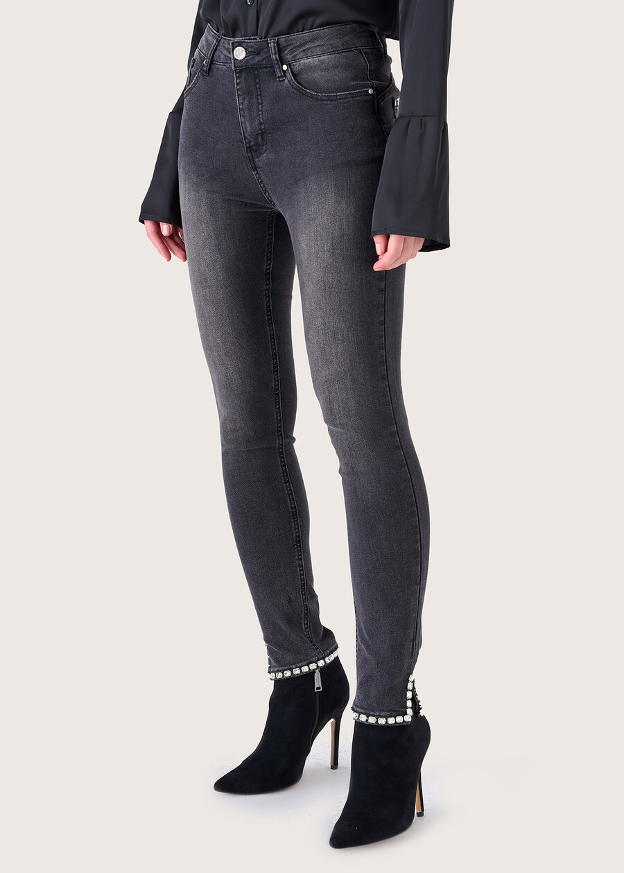 Pantalone Donny in denim di cotone GREY DENIM Donna , immagine n. 2