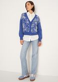Cardigan Cross con ricamo frontale BLUBEIGE Donna immagine n. 4