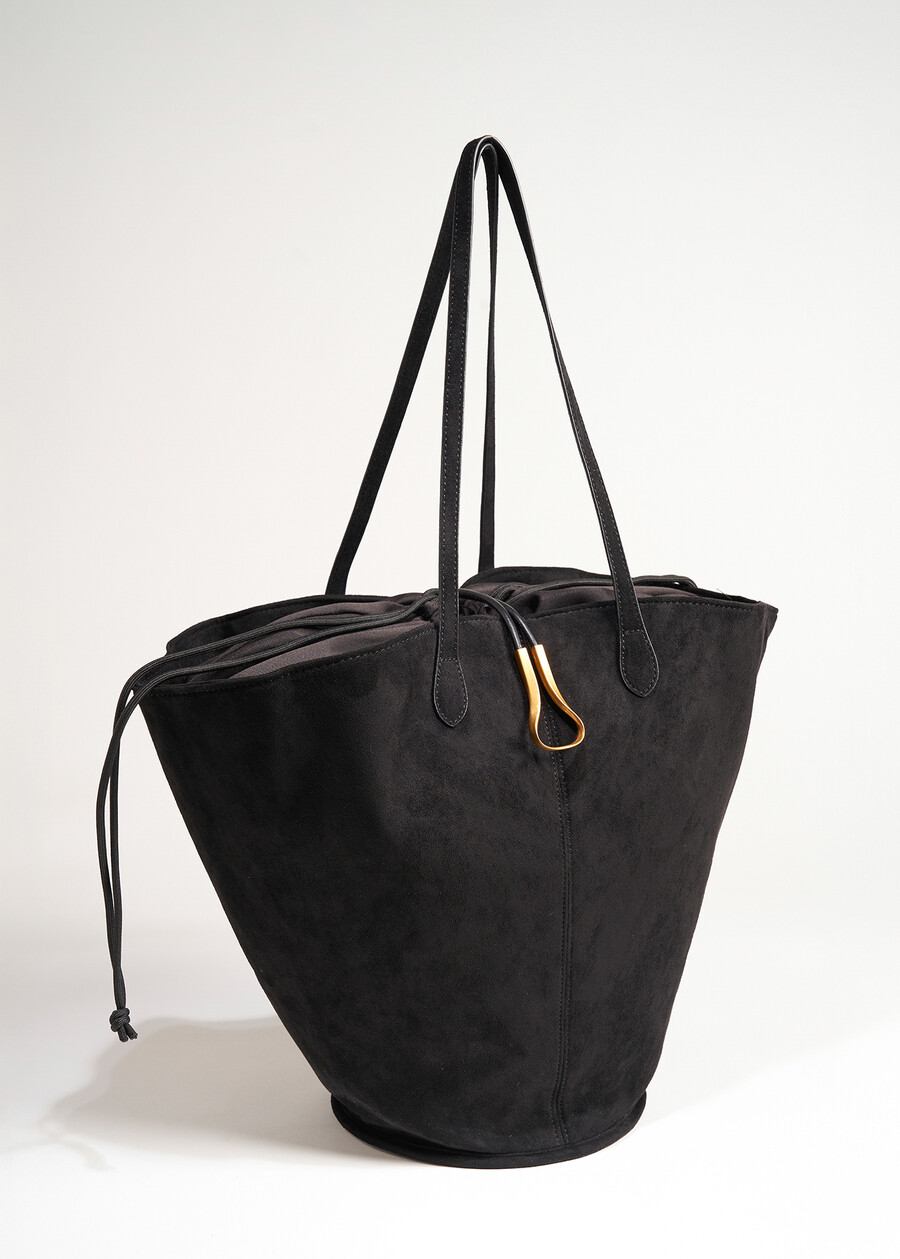 Shopping Beverly in ecocamoscio NERO BLACKVIOLA VINACCIA Donna , immagine n. 2