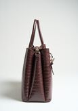 Brest croc-effect shopper bag MARRONENERO Woman image number 3