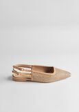Slingback Samoa tessuto stuoia BEIGE DOESKIN Donna immagine n. 4