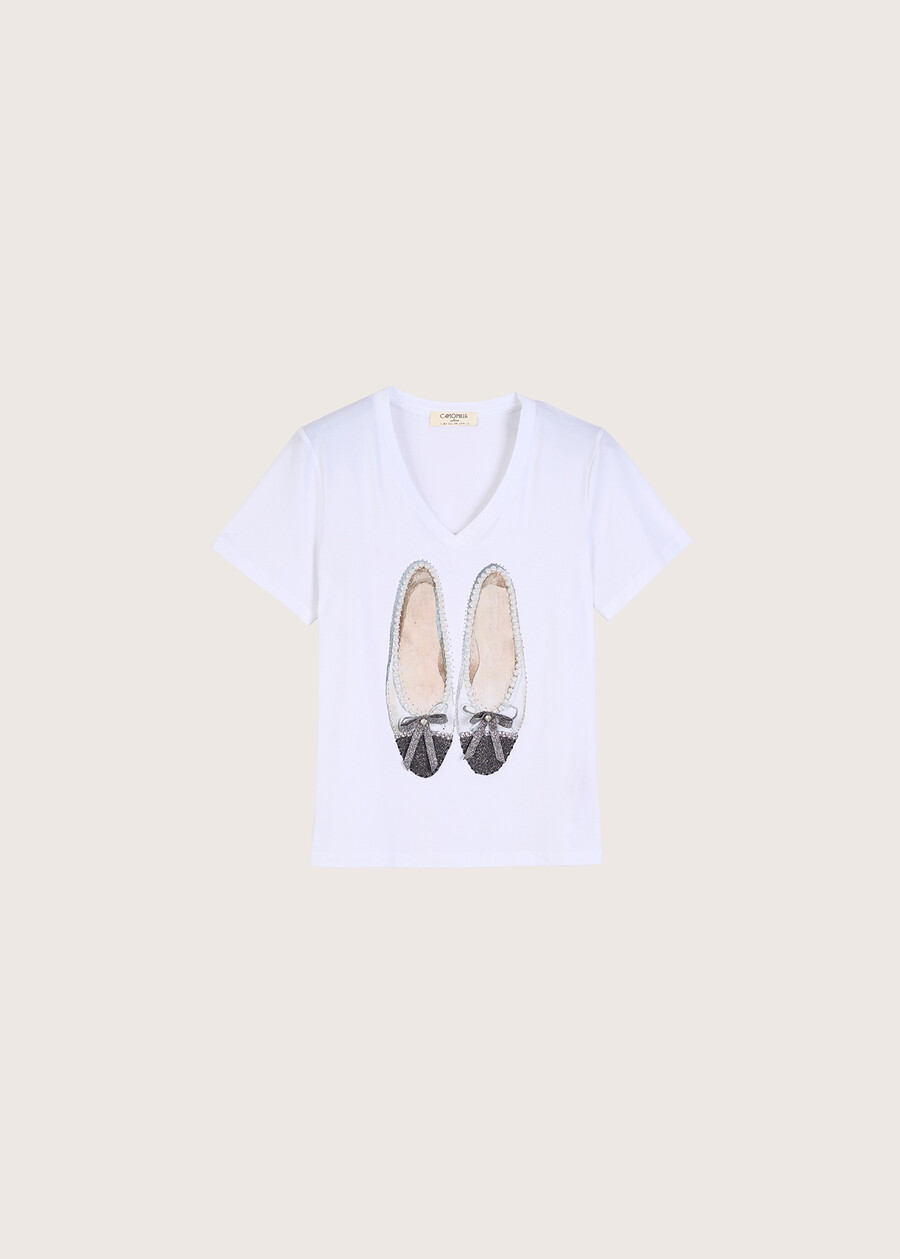 T-shirt Seria in cotone BIANCO WHITE Donna , immagine n. 4