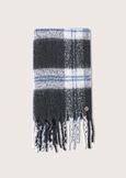 Serena tartan print pattern scarf NERO BLACK Woman image number 2