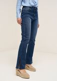 Cindy 5-pocket denim flare leg split DENIM MEDIUM DENIM Woman image number 4