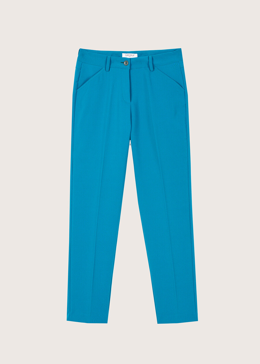Kate technical fabric trousers BLUE COLONIAL Woman , image number 5