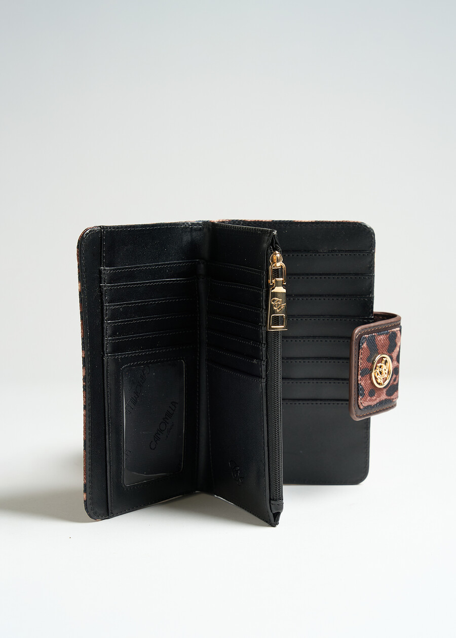 Percy A animalier wallet MARRONE Woman , image number 3