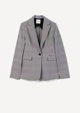 Giselle-Q micro check jacket NERO BLACK Woman image number 5