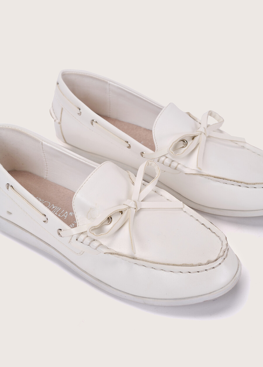 Mocassino basso Sabina in ecopelle BIANCO Donna , immagine n. 2