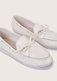 Sabina eco-leather low moccasin BIANCO Woman image number 2