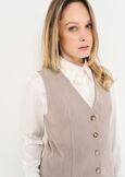 Gilet Gilles in poliviscisa BLUGRIGIO TORTORA Donna immagine n. 2