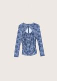 Maglia Sasuke con fantasia floreale BLU GRAFITE Donna immagine n. 4