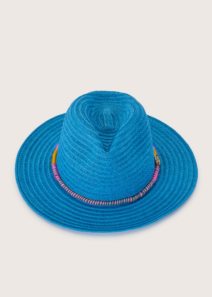 Ciriaco 100% straw hat BLU FRENCHROSSO TULIPANO Woman , image number 2