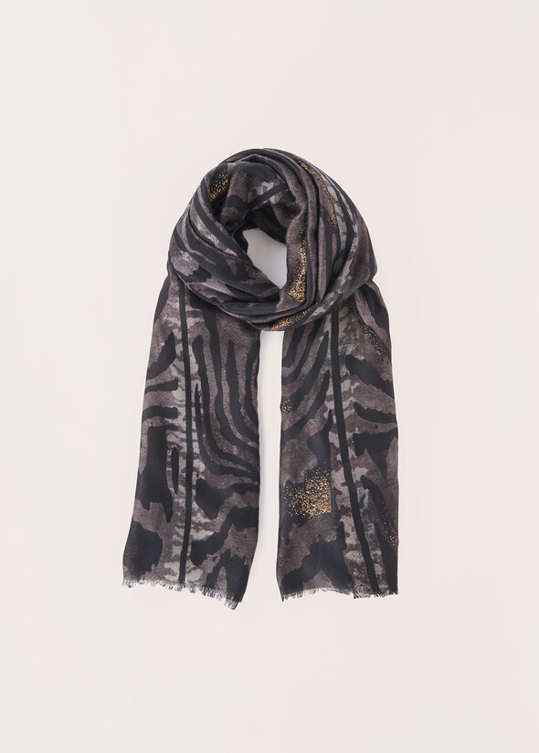 Sciarpa Sely stampa animalier BEIGE CAMMELLONERO Donna null